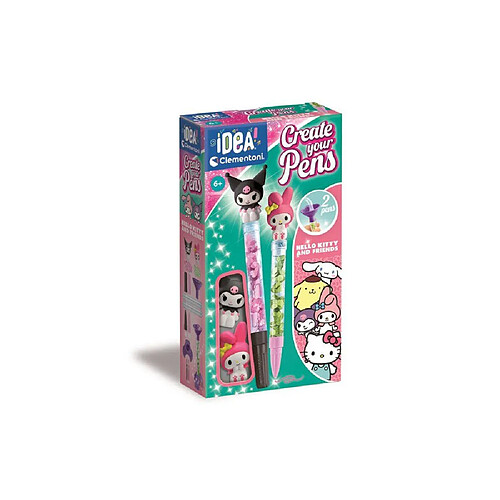 Clementoni Crée Stylos Melody & Kuromi - Lot de 2 stylos décoratifs