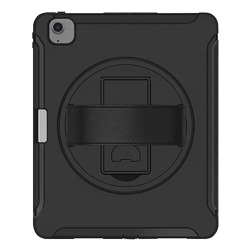 Avizar Coque pour iPad Air 13" M4 Blindée avec Sangle et Béquille de Support Rotative Noir
