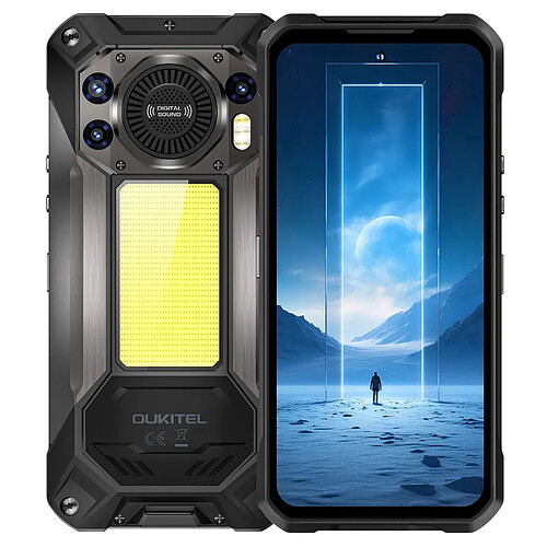 Smartphone robuste 5G OUKITEL WP61 batterie 20000mAh 36Go+512Go Android16 Noir