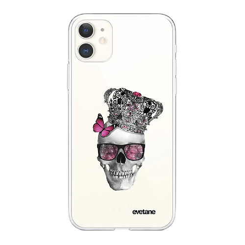 EVETANE Coque iPhone 11 360 Intégrale - Tête de mort