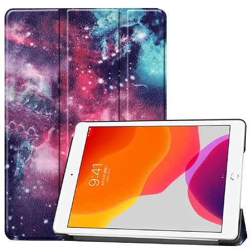 Apple iPad 10.2 (2019) - Etui en PU ciel étoilé