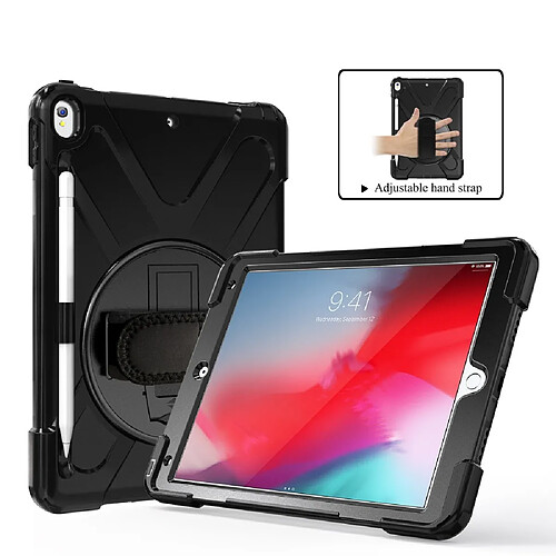 Apple iPad Air/Pro 10.5 - Coque noire boulier pivotante