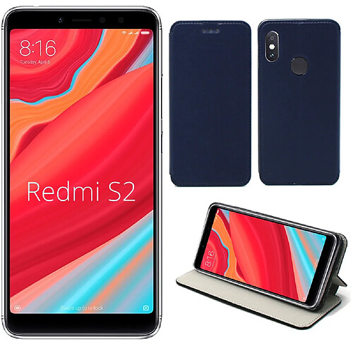 XEPTIO Étui Xiaomi Redmi S2 - Bleu