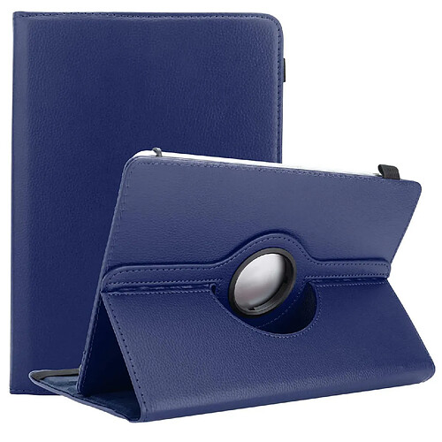 Cadorabo Coque 7" Tablets - Étui rotatif - Bleu foncé