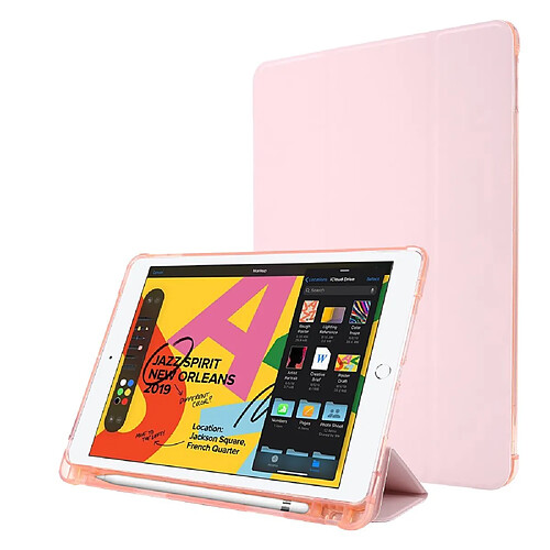 Apple iPad 10.2 (2019) - Étui en PU support tripliure rose