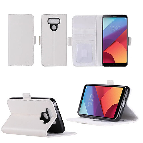 Xeptio Étui portefeuille avec porte-cartes pour LG G6 - Blanc