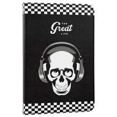 E-vitta Housse tablette en aluminium Skull Great Life - 10,1" - Noir