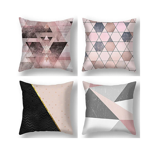 4pcs Taies d'Oreiller en Peau de Pêche