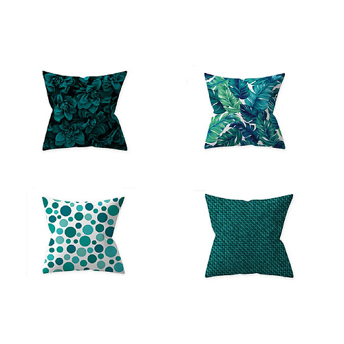 Taie d'oreiller bleu sarcelle