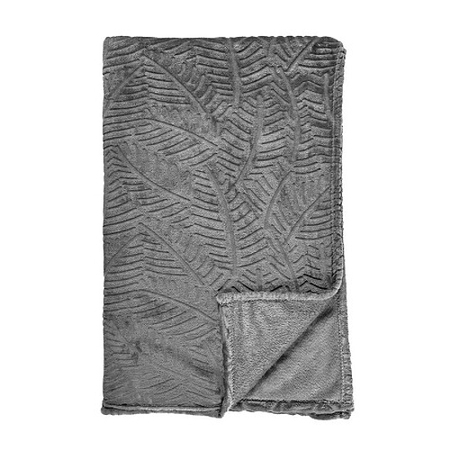Plaid LEAVES 120x150 cm But - Gris