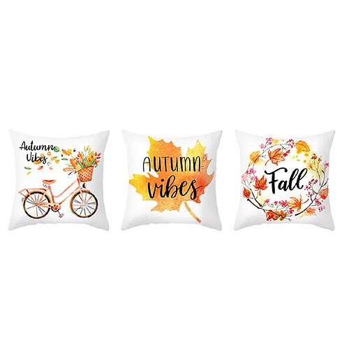 P104 3pcs Taie d'oreiller Thanksgiving