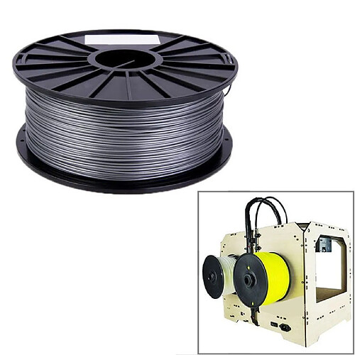 Yonis Bobine filament PLA imprimante 3D - Argent