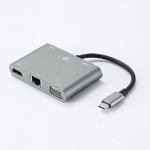 D2 diffusion Hub USB-C 5 ports - Argent