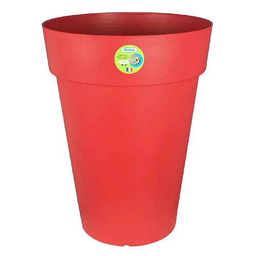 Riviera pot de fleurs rond - rouge