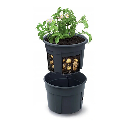 Pot de fleurs rond - Anthracite