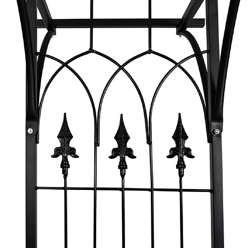 Helloshop26 Support de jardinières - Noir