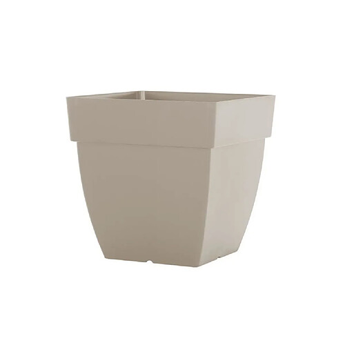 Artevasi Pot de fleurs carré plastique - Taupe