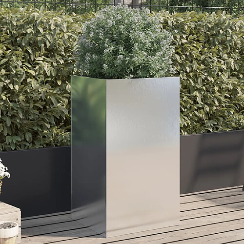 vidaXL Jardinière argenté 42x38x75 cm