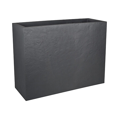 EDA Plastiques EDA Jardinière Volcania effet pierre 78,5x29,5x60 cm