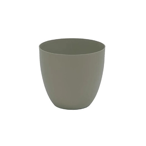 Plastiken pot de fleurs rond - Gris