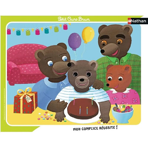 Nathan puzzle Petit Ours Brun anniversaire - 30 pièces