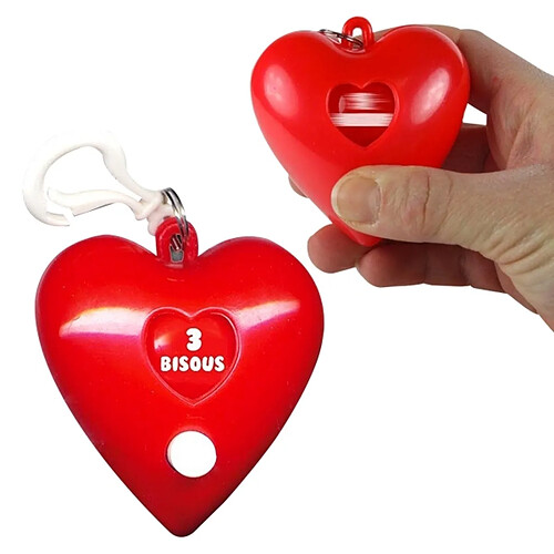 Totalcadeau Porte-Clés Roulette à Bisous