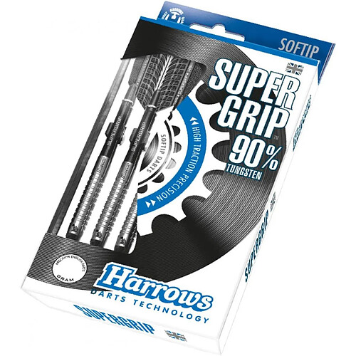 Harrows fléchettes Supergrip 90 % tungstène - soft tip