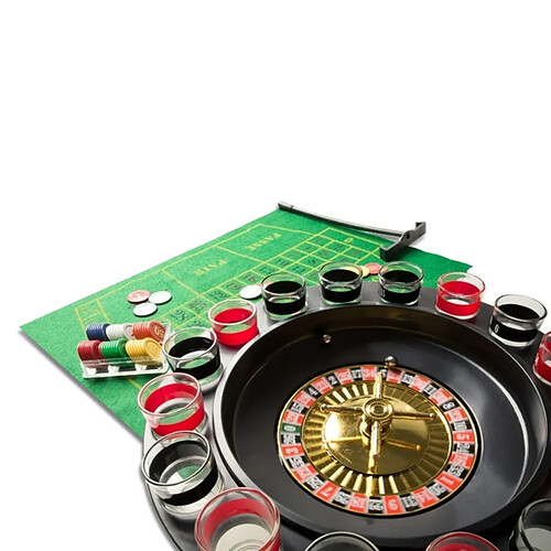 Totalcadeau Roulette à boire 16 Verres Shooter