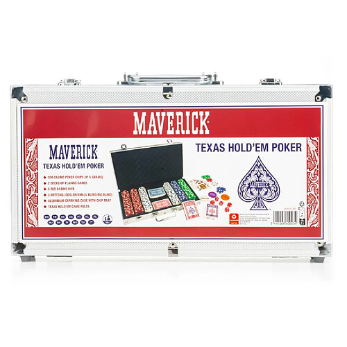 Cartamundi Mallette de poker - 300 jetons