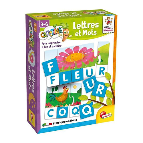 Lisciani Giochi Lettres et Mots Carotina