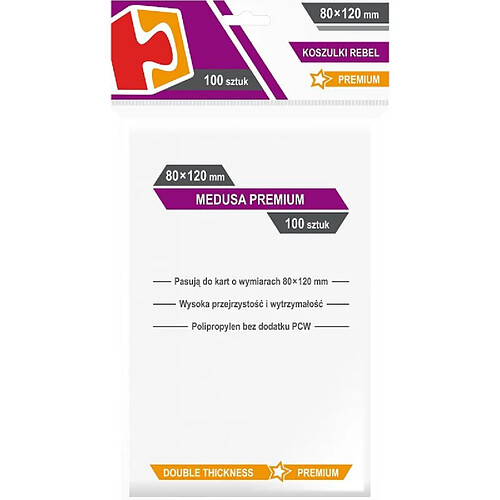 Rebel Card sleeve 80x120mm Medusa Premium 100 pcs