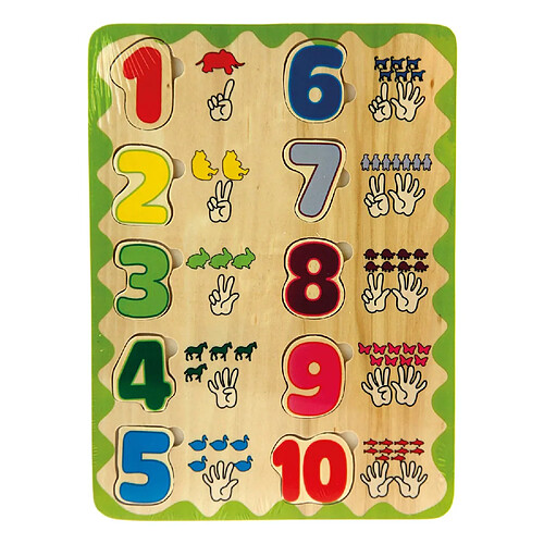 Imagin Puzzle éducatif en bois - J'apprends à compter
