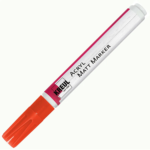 Kreul marqueur acrylique mat rouge - Pointe 2 à 4 mm