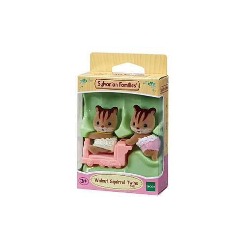 Sylvanian families figurines jumeaux écureuil roux