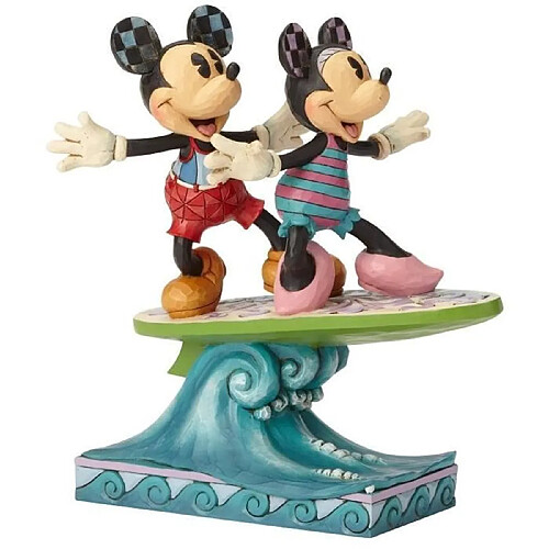 Enesco figurine Disney Mickey et Minnie surf