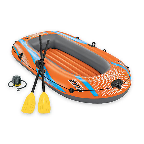 Bestway Bateau gonflable Kondor Elite 2000 - 196 x 106 cm - Multicolore