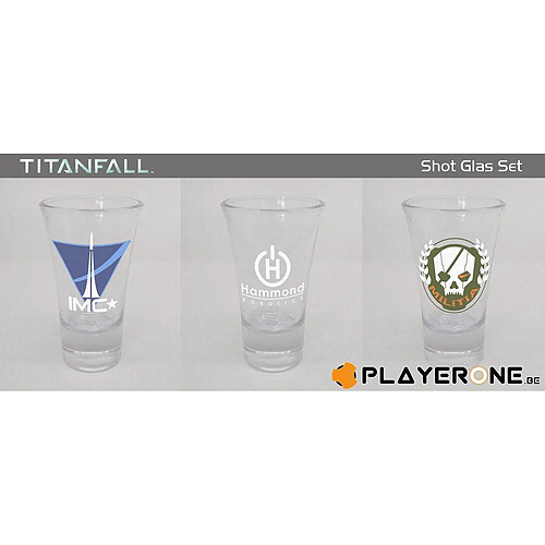 Set de verres Titanfall – lot de 3