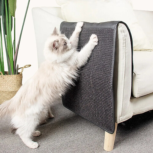 Griffoir Pour Chat Avec Couchage Intégré - Sisal Et Plaque De Densité, Dimensions ~60x32 Cm, Antidérapant, Protection Meubles
