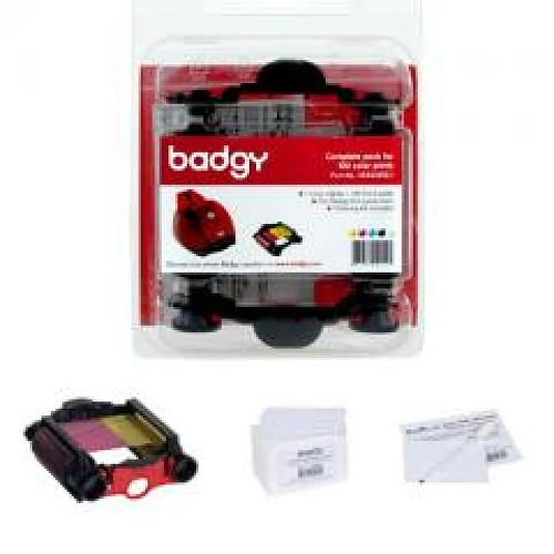 Badgy Kit d'impression badges photo - Multicolore