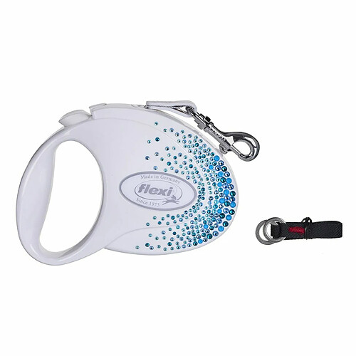 Laisse Flexi Glam Splash - Blanc