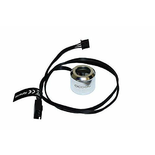 Alphacool Aurora HardTube LED Ring - Argent chromé