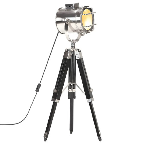 VidaXL Trépied Noir - Bois Manguier