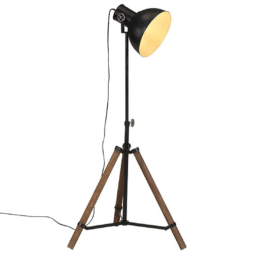 Vidaxl Lampadaire réglable - Noir