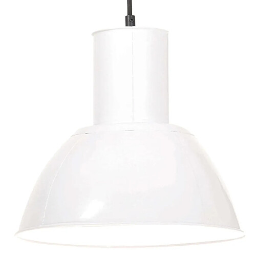 vidaXL Lampe suspendue - Blanc