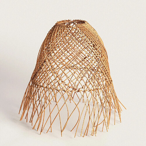 ILUZZIA Ledkia Abat-jour Suspension Toraja - Rotin Naturel