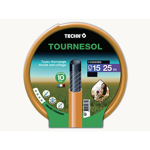 Techno Tuyau d'arrosage Tournesol