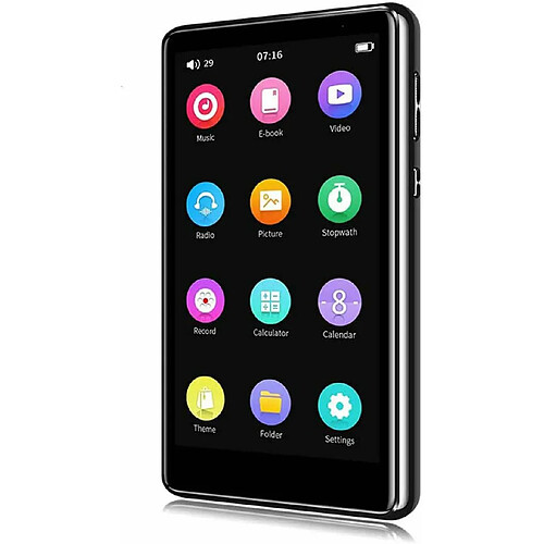 Vendos85 Lecteur MP4 Bluetooth 5.0 - Noir