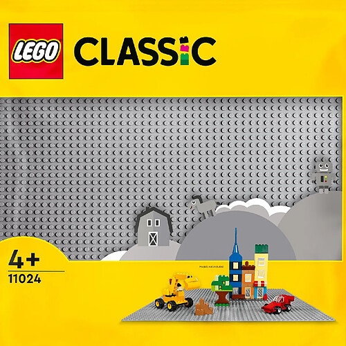 Lego Classic plaque de construction grise