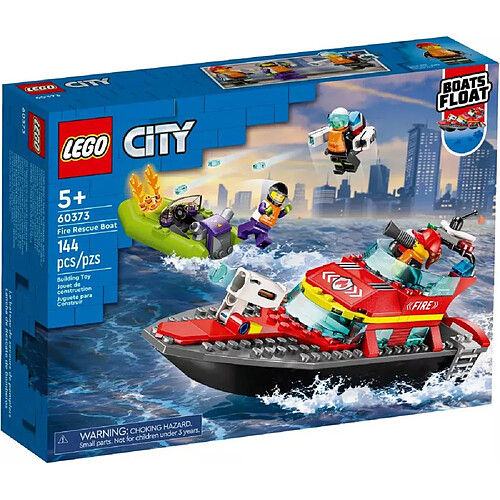 Lego Le bateau de sauvetage des pompiers - City