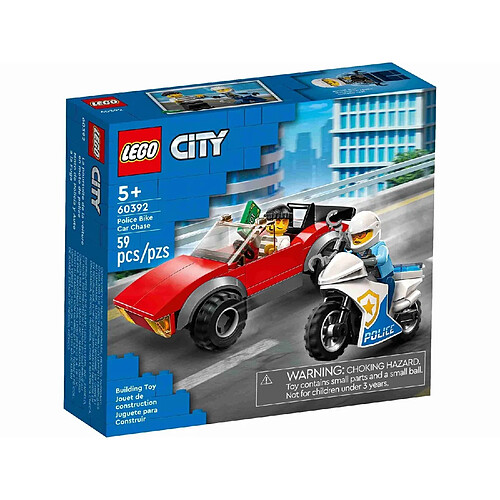 Lego City La course-poursuite de la moto de police
